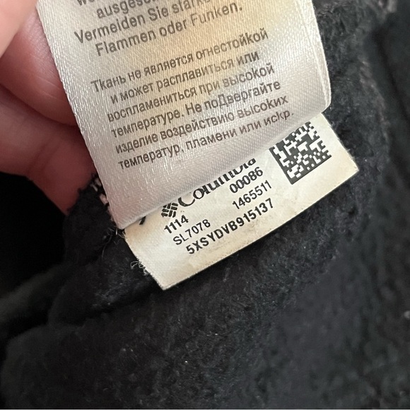 Columbia Women’s Blazing Star Interchange Interior Fleece Jacket Black M - Picture 6 of 7